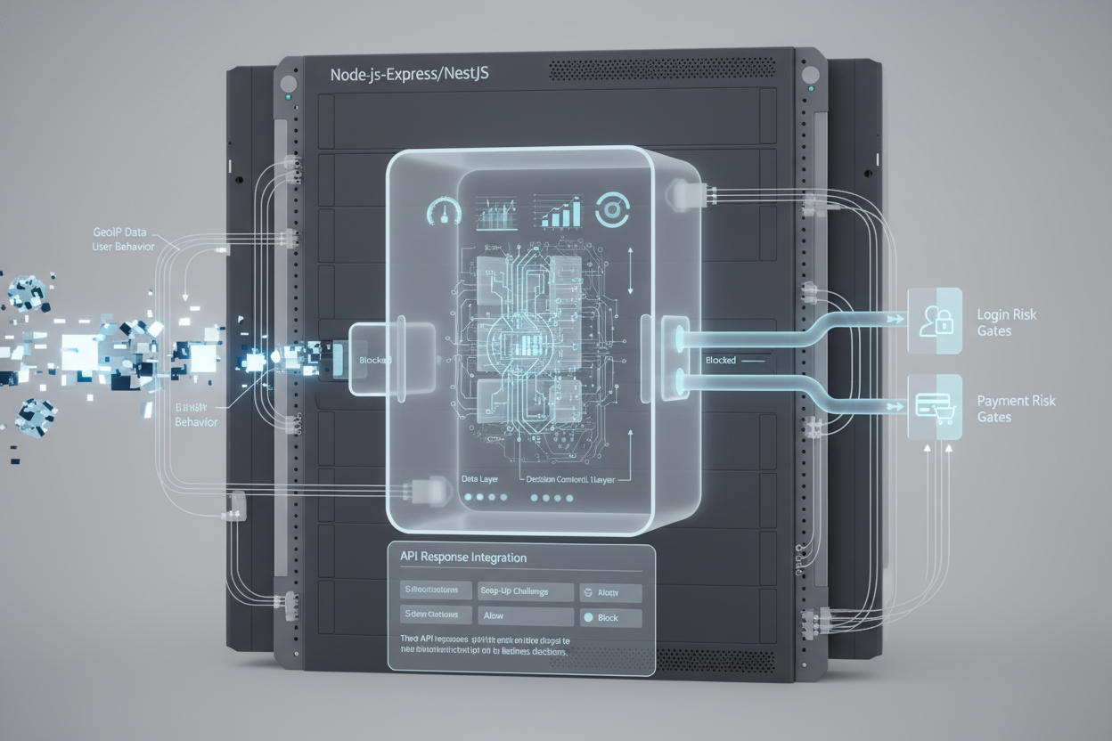 GeoIP в Node.js Express и NestJS: real-time risk gates перед login и payment
